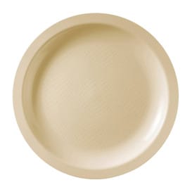 Plato Reutilizable PP Llano Crema Round PPØ18,5cm (50 Uds)