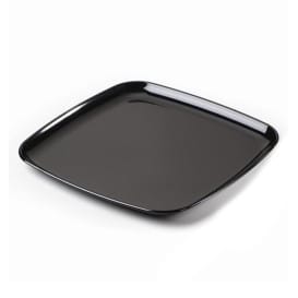 Bandeja Reutilizable PS Cuadrado Dura Negro 27x27cm (5 Uds)