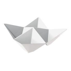 Bol Degustación Origami PS Blanco 103x103mm (25 Uds)