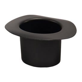 Sombrero Degustación Hot Form Negro PP 60ml (144 Uds)