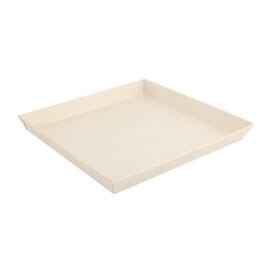 Plato de Madera Cuadrado 23x23x2,5cm 1250ml (25 Uds)