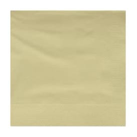 Servilleta Papel Cenefa 20x20 2C Crema (100 Uds)