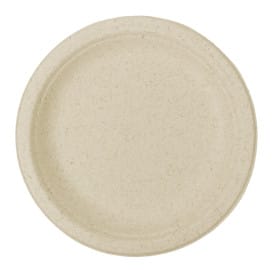 Plato de Pulpa de Trigo Natural Ø18cm (800 Uds)