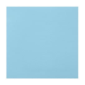 Servilleta de Papel Punta Punta 25x25cm Celeste (50 Uds)