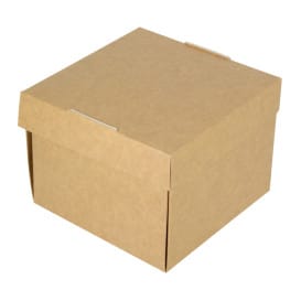 Caja Hamburguesa Gourmet Kraft 13x13x10cm (150 Uds)