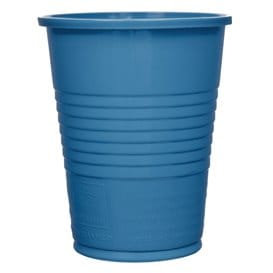 Vaso de Plastico PS Azul Oscuro 200ml Ø7cm (50 Uds)