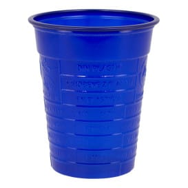 Vaso de Plastico PS Azul Oscuro 200ml Ø7cm (1500 Uds)