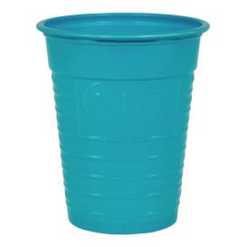 Vaso de Plastico PS Turquesa 200ml Ø7cm (50 Uds)