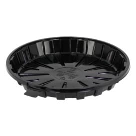 Envase para Tarta APET Negro Ø16cm (35 Uds)