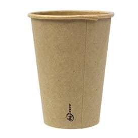 Vaso Cartón 7 Oz/220ml Kraft-Kraft Ø7cm (50 Uds)