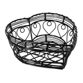 Cesta Corazón de Acero Negro 180x180x90mm (1 Ud)