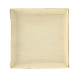 Mini Plato de Madera Cuadrado 7x7x1,5cm (20 Uds)