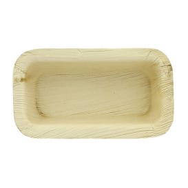 Bol Rectangular de Hoja de Palma 12,8x6,4cm (200 Uds)