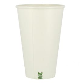 Vaso Cartón Plastic Free 12 Oz/360ml Blanco Ø8cm (1.000 Uds)