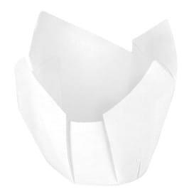 Cápsula Muffin Tulipa Ø50x42/72 mm Blanca (2160 Uds)