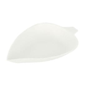 Mini Plato Caña de Azúcar Hoja Blanco 9x6cm (50 Uds)