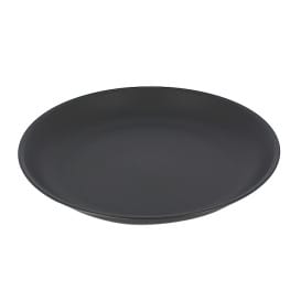 Plato Reutilizable Durable PP Mineral Antracita Ø21cm (54 Uds)
