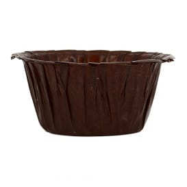 Cápsulas para Cupcakes 4,9x3,8x7,5cm Marrón (500 Uds)