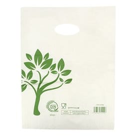 Bolsa Asa Troquelada Home Compost “Be Eco!” 30x40cm (100 Uds)