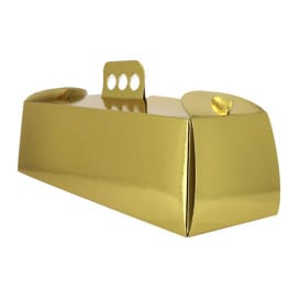 Caja de Carton Metalizada Oro Brazo 12,5x45,5x10,5 cm (50 Uds)