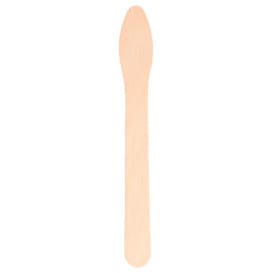 Cucharilla de Madera Plana 125mm (50 Uds)