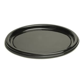 Plato de Plastico Redondo Negro 18 cm (250 Uds)