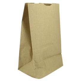 Bolsa de Papel Sin Asas Kraft 50g/m² 18+12x29cm (25 Uds)