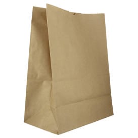 Bolsa de Papel Sin Asas Kraft 80g/m² 30+18x43cm (250 Uds)