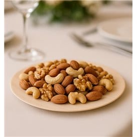 Plato de Madera Redondo Ø15,5cm (50 Uds)