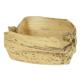 Mini Cesta de Bambú Degustacion 3,8x5,8x3,8cm (25 Uds)