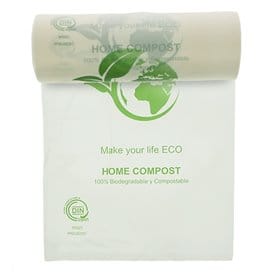 Rollo de Bolsas Plastico Bio Home Compost 25x37cm (500 Uds)