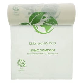 Rollo de Bolsas Plastico Bio Home Compost 30x40cm (3000 Uds)