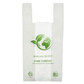 Bolsa Plástico Camiseta Bio Home Compost 40x50cm (1.000 Uds)