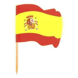 Pinchos Banderita "España" 65mm (144 Uds)