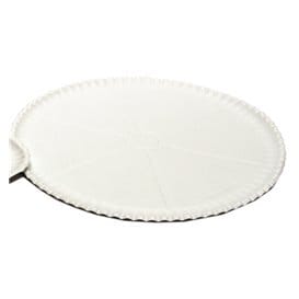Plato para Pizza de Carton blanco Ø33cm (50 Uds)