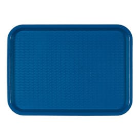 Bandeja de Plastico Fast Food Azul 27,5x35,5cm (1 Uds)