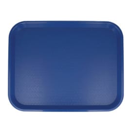 Bandeja de Plastico Fast Food Azul 35,5x45,3cm (1 Ud)