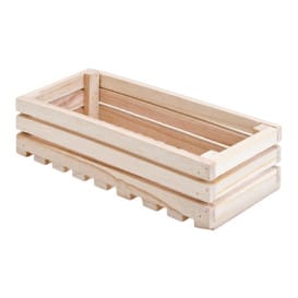 Caja para Presentación de Madera 21,6x10,2x6cm (1 Ud)