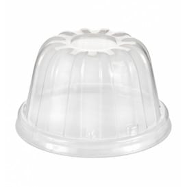 Tapa Alta de Plastico PS Transparente Ø8,9cm (50 Uds)