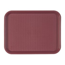 Bandeja roja PP resistente y reutilizable (44x31cm)