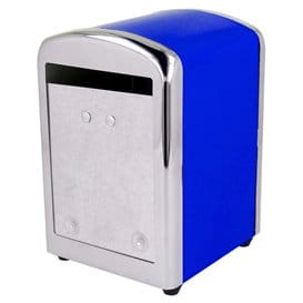 Dispensador Miniservis de Acero Azul 10,5x9,7x14cm (12 Uds)