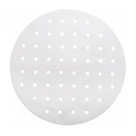 Papel Antigrasa Blanco para Vaporera Ø30 cm (250 Uds)