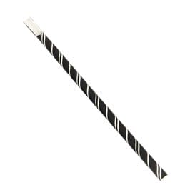 Pajita Cuchara Papel Negro Ø8mm 21cm (5000 Uds)