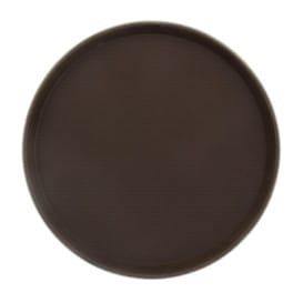 Bandeja PP Redonda Antideslizante Marrón Ø40,0cm (12 Uds)