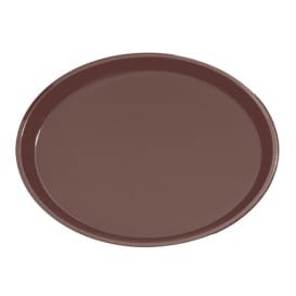 Bandeja PP Oval Antideslizante Marrón 67,0x55,5cm (6 Uds)