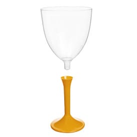 Copa Plástico Vino Pie Mango 300ml 2P (20 Uds)
