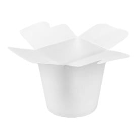 Envase Comida para Llevar 100% ECO Blanco 16Oz/480ml (500 Uds)