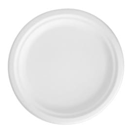 Plato Caña de Azúcar Blanco Ø17 cm (800 Uds)