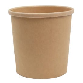 Tarrina de Cartón Kraft de 16Oz/450ml (50 Uds)