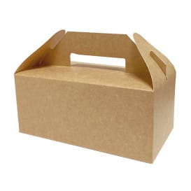 Caja Picnic de Cartón Kraft 228x122x97mm (125 Uds)